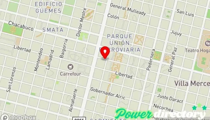mapa de Pane E Piu Panadería en Villa Mercedes