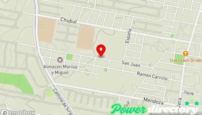 mapa de Panificacion del Cerro Panadería en Yerba Buena