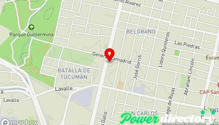 mapa de Panificacion Espiguitas Panadería en San Miguel de Tucumán