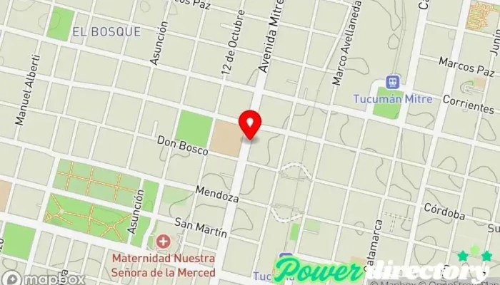 mapa de Panificacion Mitre Panadería en San Miguel de Tucumán