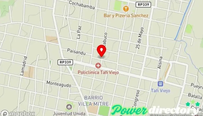 mapa de Panificación Sabores Panadería en Tafí Viejo