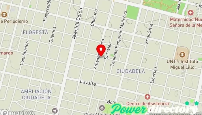 mapa de Panificadora Cainzo Panadería, Pastelería en San Miguel de Tucumán