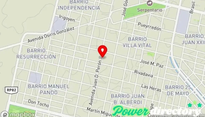 mapa de PANIFICADORA LA JUSTINA Panadería en Goya