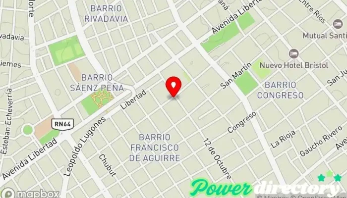mapa de Panificadora La Porteña Panadería en Santiago del Estero