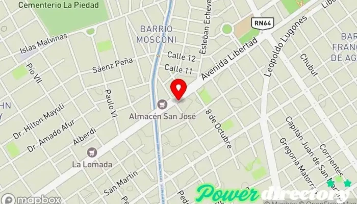 mapa de Panificadora Libertad Panadería en Santiago del Estero