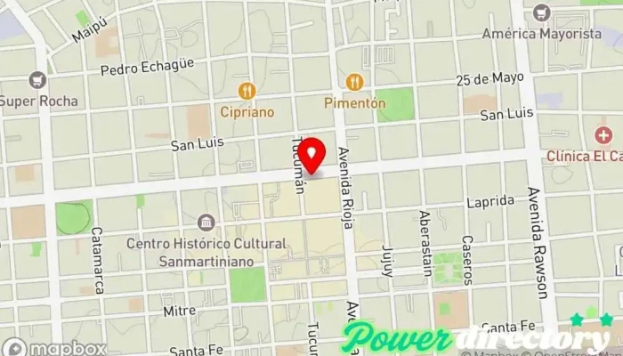 mapa de Panificadora Mauri Libertador centro Panadería en J5400AQC