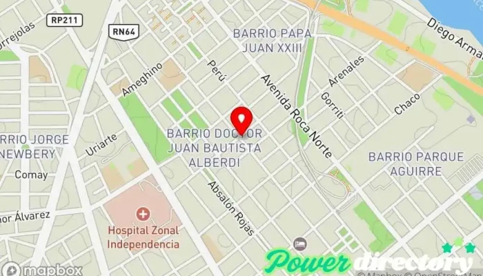 mapa de Panificadora San Francisco Panadería en Santiago del Estero