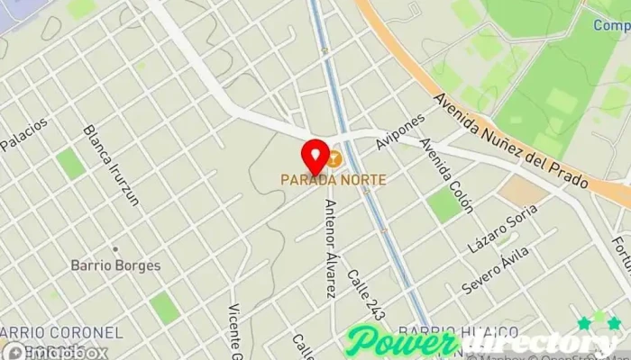 mapa de Panificadora y Pizzeria Cachito Panadería en Santiago del Estero