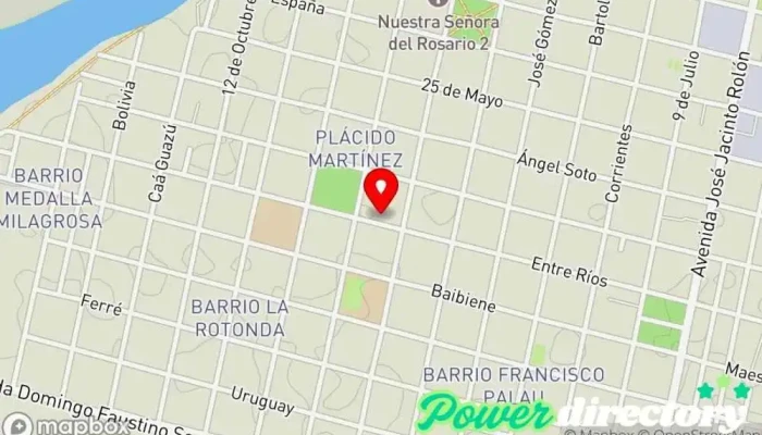 mapa de Para Matear Panadería en Goya
