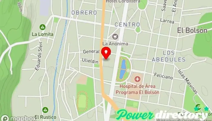mapa de PASEO DE LOS PIONEROS Centro comercial en El Bolsón