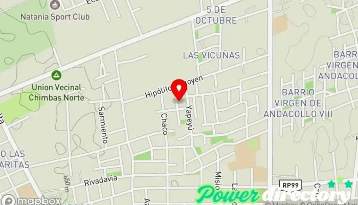 mapa de Pastelería Dulce Madre Panadería en Chimbas