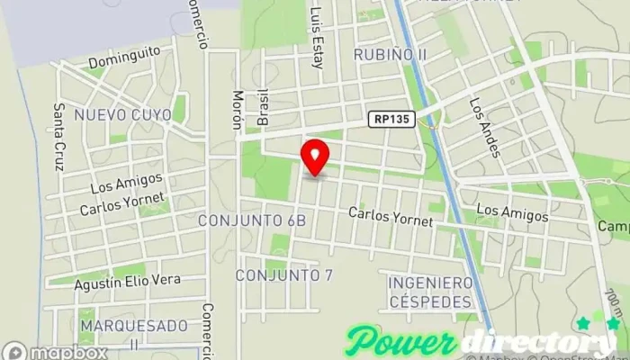 mapa de Pastelería V y J Pastelería en Rivadavia