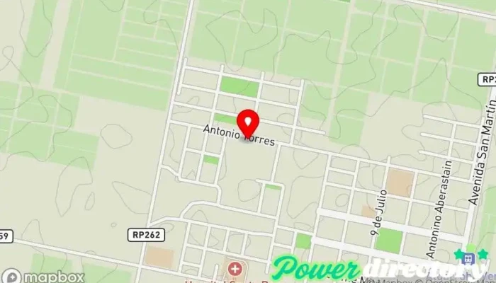 mapa de Pasteleria y Repostería Santiago Pastelería en Villa Santa Rosa