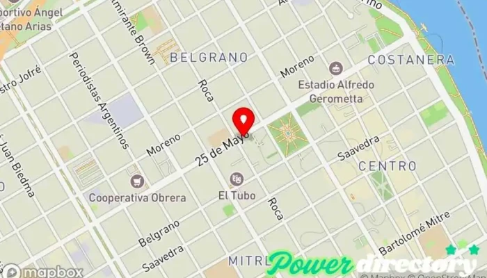 mapa de Patagonia Consorcios Agencia de préstamos, Oficinas de empresa en Viedma