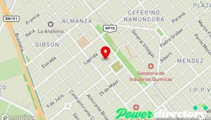mapa de Peter Pan Panadería en Cinco Saltos