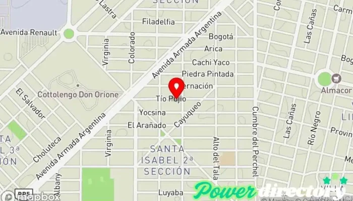 mapa de Pilates Reformer Terapéutico Postural Gimnasio en Córdoba