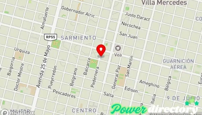 mapa de Pistacho Pastelería en Villa Mercedes