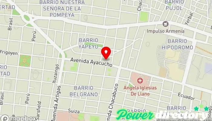 mapa de Piubella Bº Yapeyu Fisioterapeuta en Corrientes