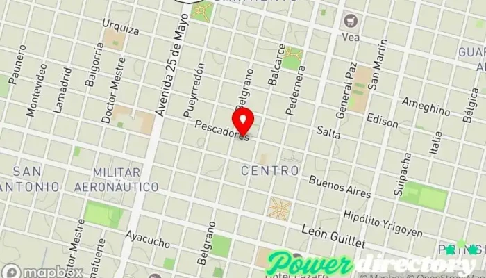mapa de Pizzería 