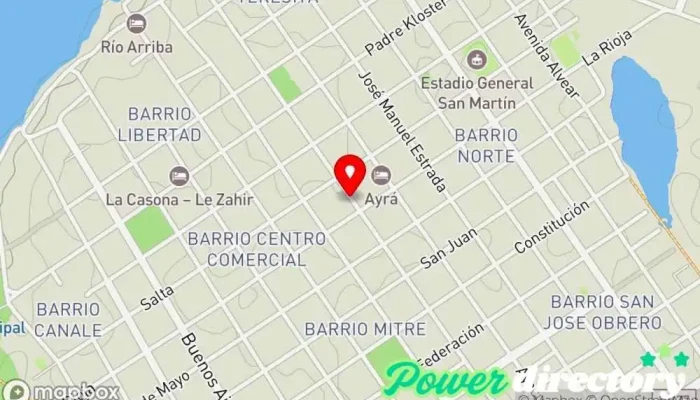 mapa de PLENITUD CENTRO DE DÍA - GRUPO GALENOS Grupo médico, Centro asistencial de día, Servicio de asistencia sanitaria domiciliaria, Kinesiólogo, Clínica del dolor, Clínica de fisioterapia, Centro de rehabilitación en Bella Vista