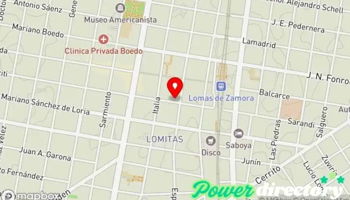 mapa de Policrédito Coop. Ltda. de Crédito y Vivienda Banco en Lomas de Zamora