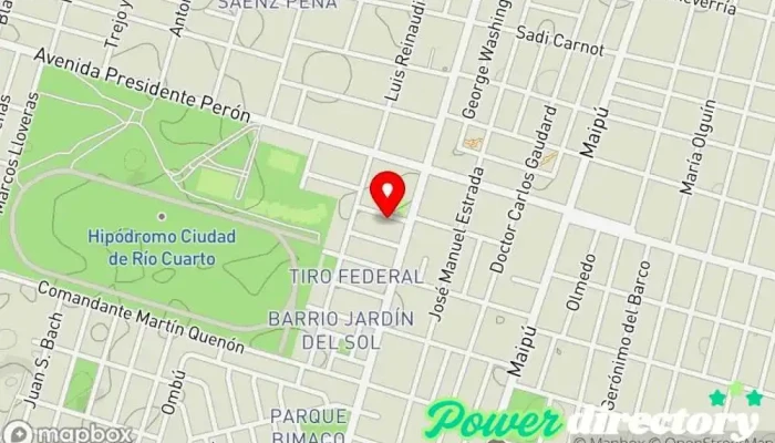 mapa de POSITIVA Centro de rehabilitación en Río Cuarto