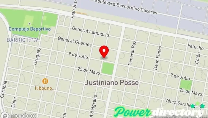 mapa de Posse Salud Servicios médicos locales, Médico en Justiniano Posse