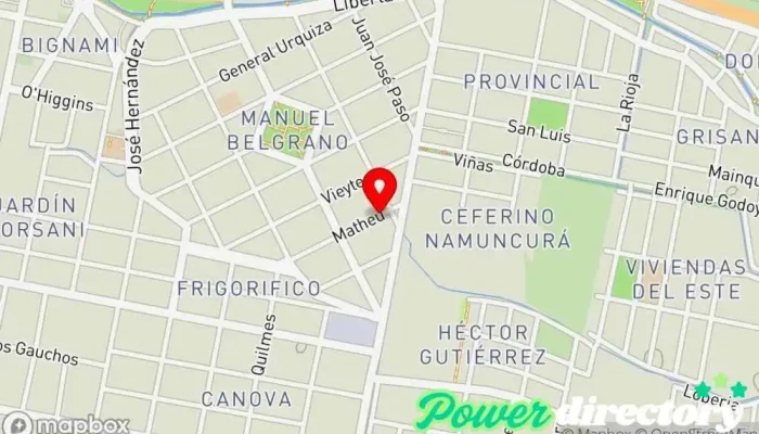 mapa de PRANA-LIC GABRIELA ROSOLIN Kinesiólogo en Villa Regina