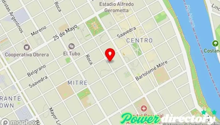 mapa de Prestar Patagonia Institución financiera en Viedma