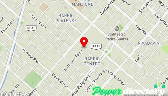 mapa de Proveeduria la Rural Tienda de alimentación en Añatuya