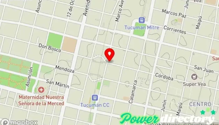 mapa de puntoKinesio Kinesiólogo en San Miguel de Tucumán