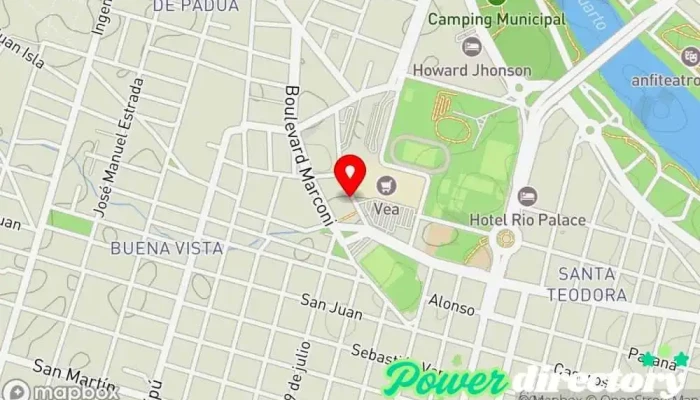 mapa de Quiropraxia Carpinetto Quiropráctico en Río Cuarto