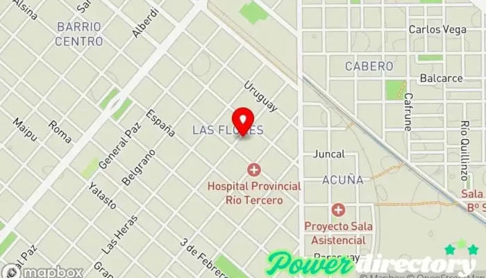 mapa de QUIROPRAXIA RICARDO BALBO Quiropráctico en Río Tercero