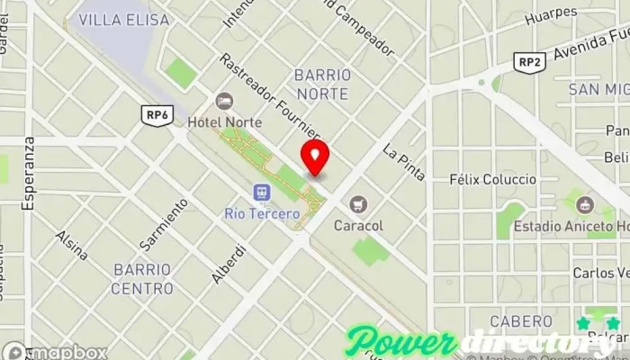 mapa de Quiropraxia Rio Tercero Quiropráctico en Río Tercero