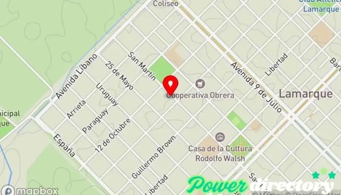 mapa de Rapipago Servicio de transferencias de dinero en Lamarque