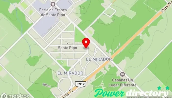 mapa de Rapipago Servicio de transferencias de dinero en Santo Pipo