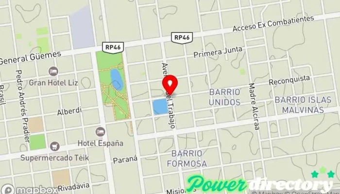 mapa de Rapipago Servicio de transferencias de dinero en Tres Isletas