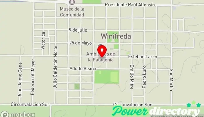 mapa de Rapipago Servicio de transferencias de dinero en Winifreda