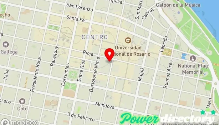 mapa de Red Crediticia Agencia de préstamos en Rosario