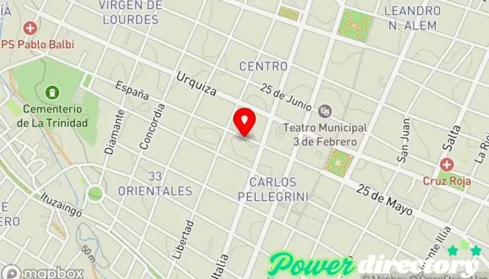 mapa de Red Mutual - ASOCIACION MUTUAL “GENERAL JUSTO JOSE DE URQUIZA” Asociación u organización en Paraná