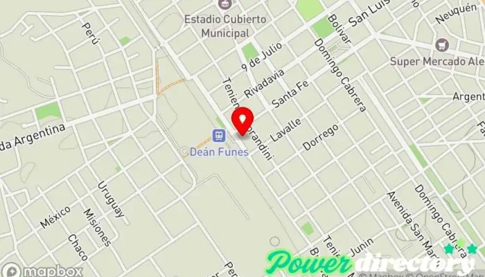 mapa de RehabilitarSe Centro de rehabilitación Fisioterapeuta en Dean Funes