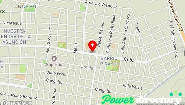mapa de Resiliencia PANADERÍA Y FIAMBRERÍA Panadería en Corrientes