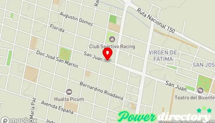 mapa de Ria Money Transfer Agent Servicio de transferencias de dinero en San Jose de Jachal