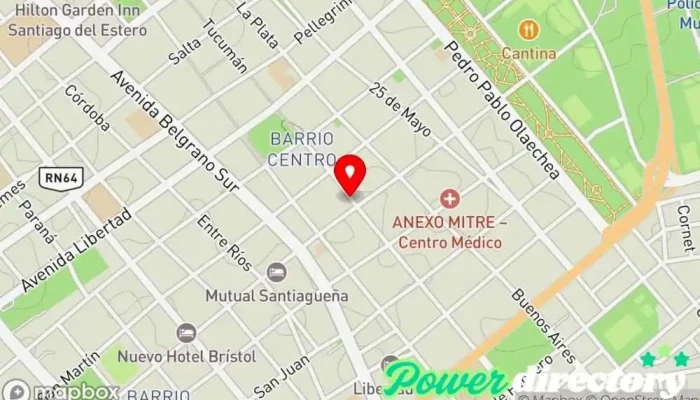 mapa de Rojo -kinesiologa Induccion Miofascial Fisioterapeuta en Santiago del Estero