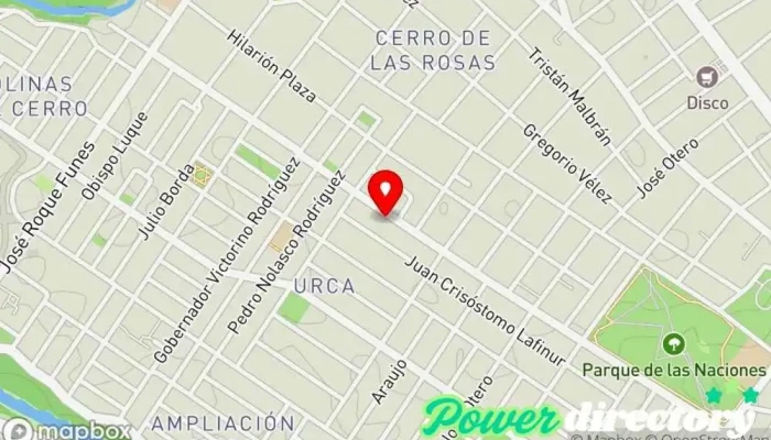 mapa de Ruka Kinesic Kinesiólogo en Córdoba