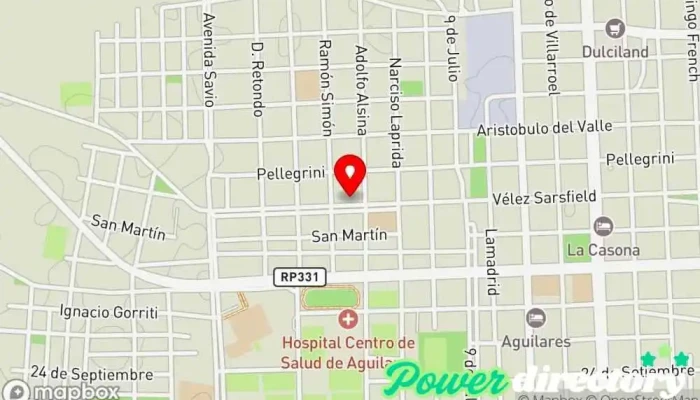 mapa de Russo lourdes-Pastelería Panadería en Aguilares