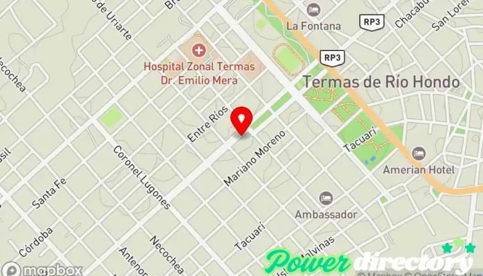mapa de Saboreando Panadería Panadería en Termas de Río Hondo