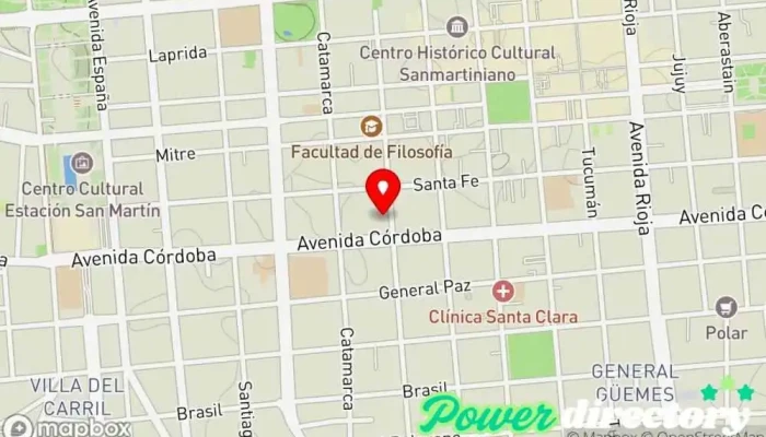 mapa de San Juan Servicios (UPCN) Banco en ECI