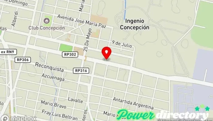 mapa de Sanatorio del Milagro Clínica ambulatoria, Cirujano plástico en Banda del Río Salí