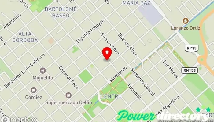 mapa de Sanatorio Policlinico S.A. Médico de urgencias en Las Varillas